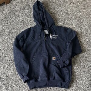 Carhartt Dark Blue Men's Zip-Up Sweater